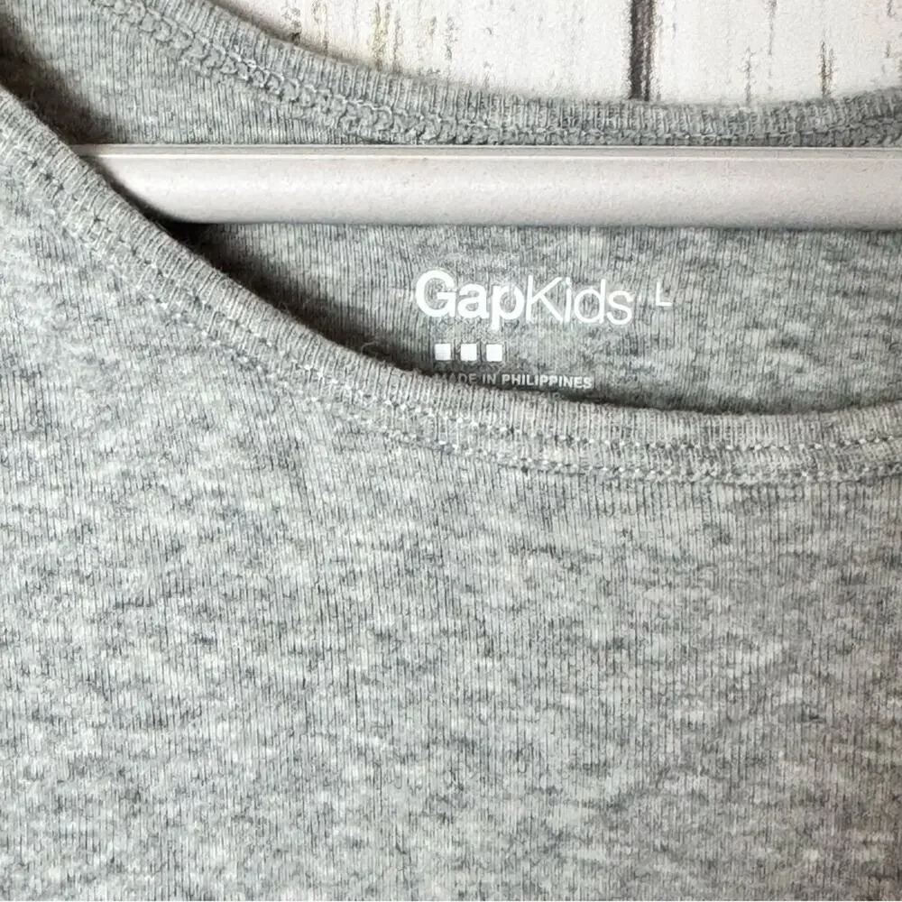 Gap Kids Sleeveless Girl’s Dress in Gray and Floral Pattern Sz L